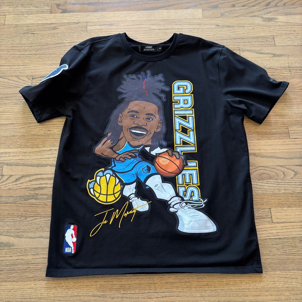 Pro Standard Ja Morant Memphis Grizzlies NBA Graphic T-Shirt Mens Medium Black